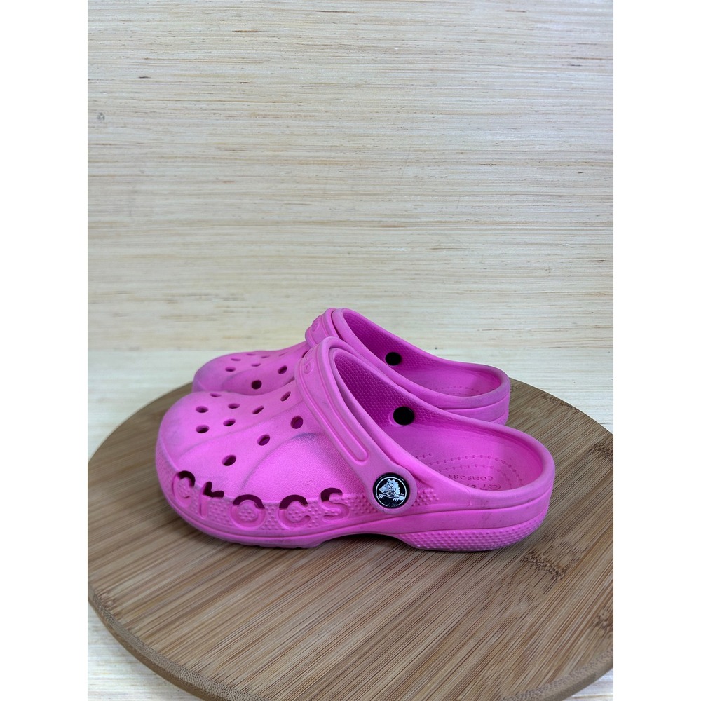 Crocs Baya Clog Pink Slip On Water Shoes Kids Size 13 C Sandals